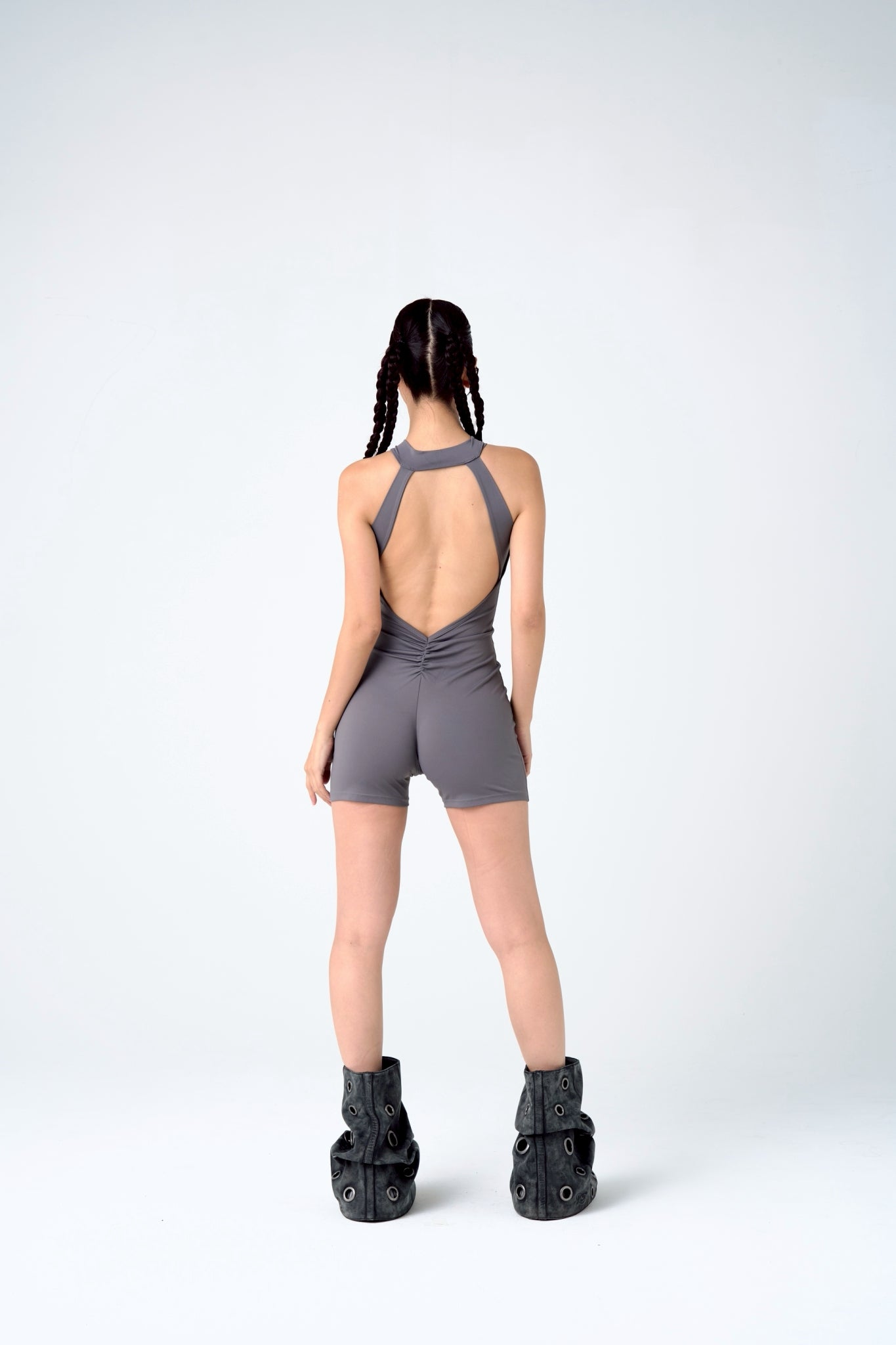 XCI LOGO BODYSUIT / GRAY