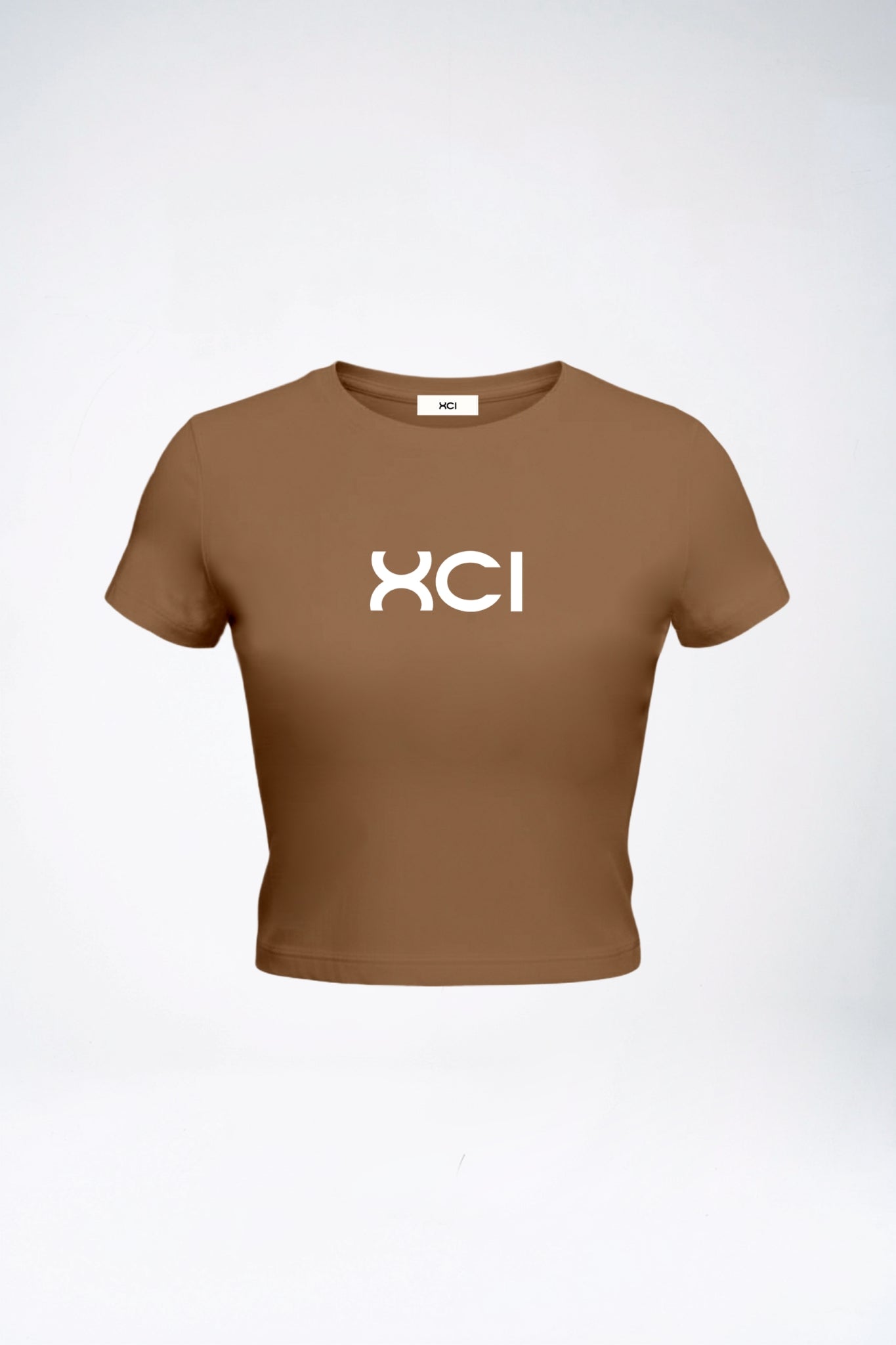 XCI LOGO T-SHIRT / BROWN