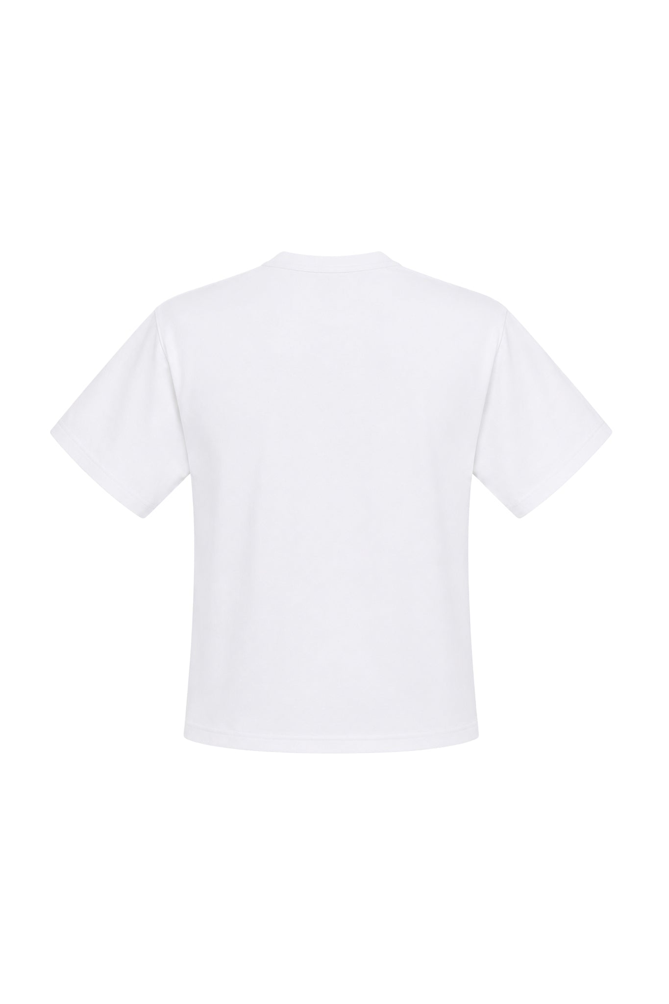 FEATHER LOGO EMBROIDERY TEE / WHITE