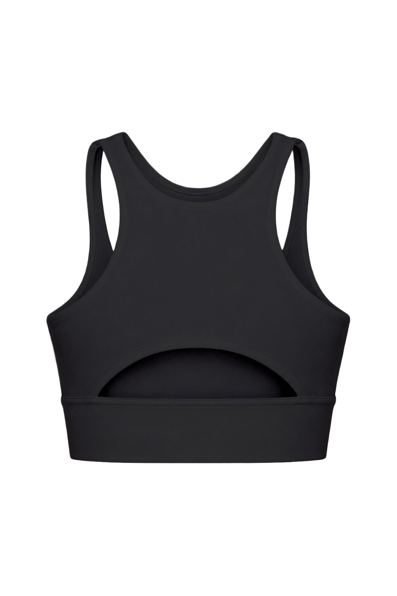 LOGO EMBROIDERY BRA TOP / BLACK