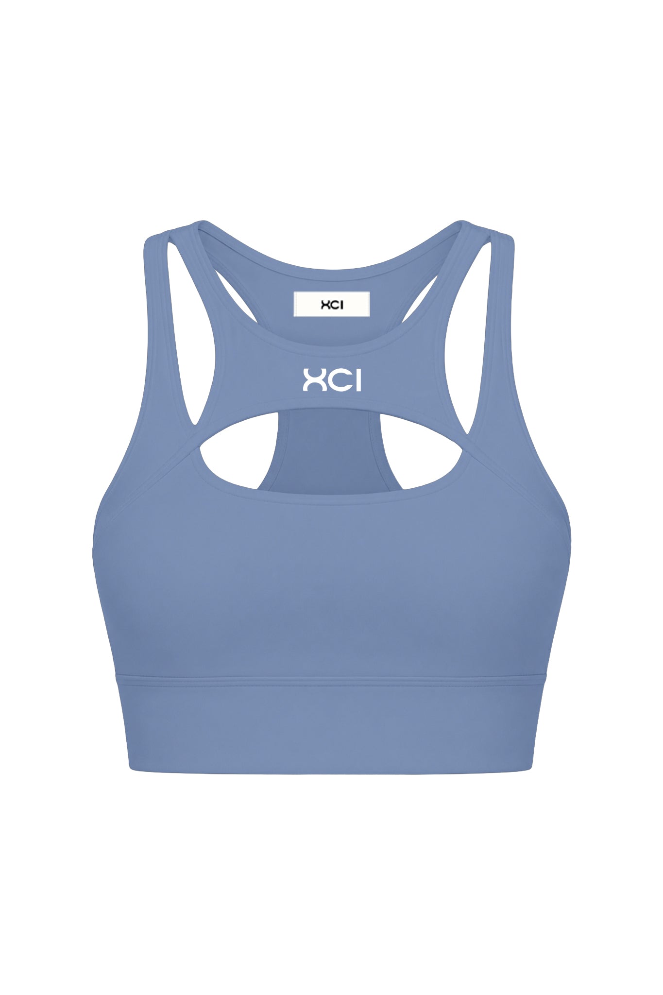 LOGO EMBROIDERY BRA TOP / BLUE