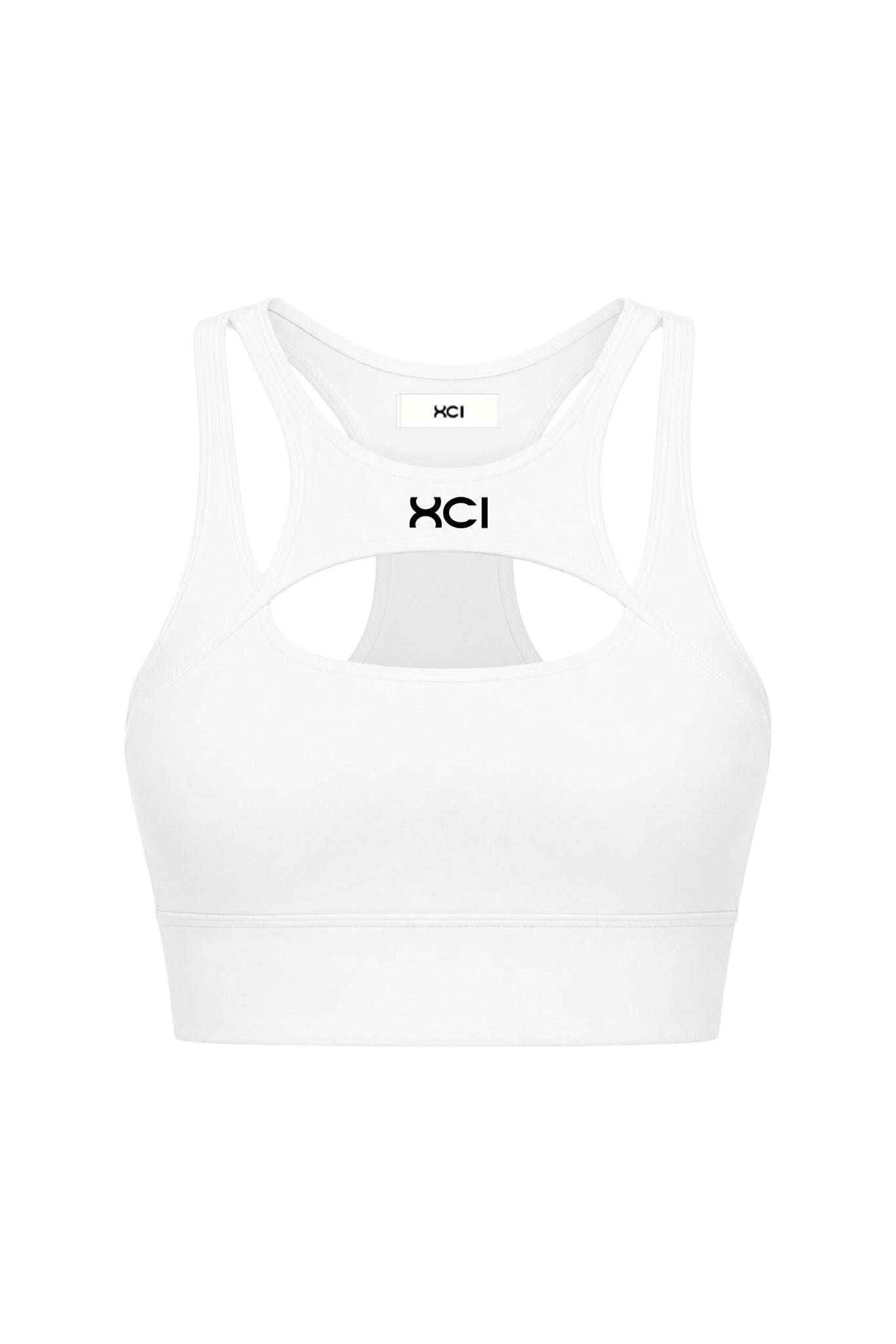 LOGO EMBROIDERY BRA TOP / WHITE