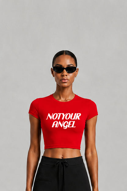 NOT YOUR ANGEL CHIBI TEE / RED