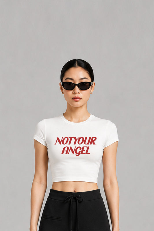 NOT YOUR ANGEL CHIBI TEE / LIGHT BEIGE