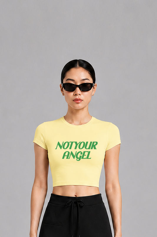 NOT YOUR ANGEL CHIBI TEE / YELLOW