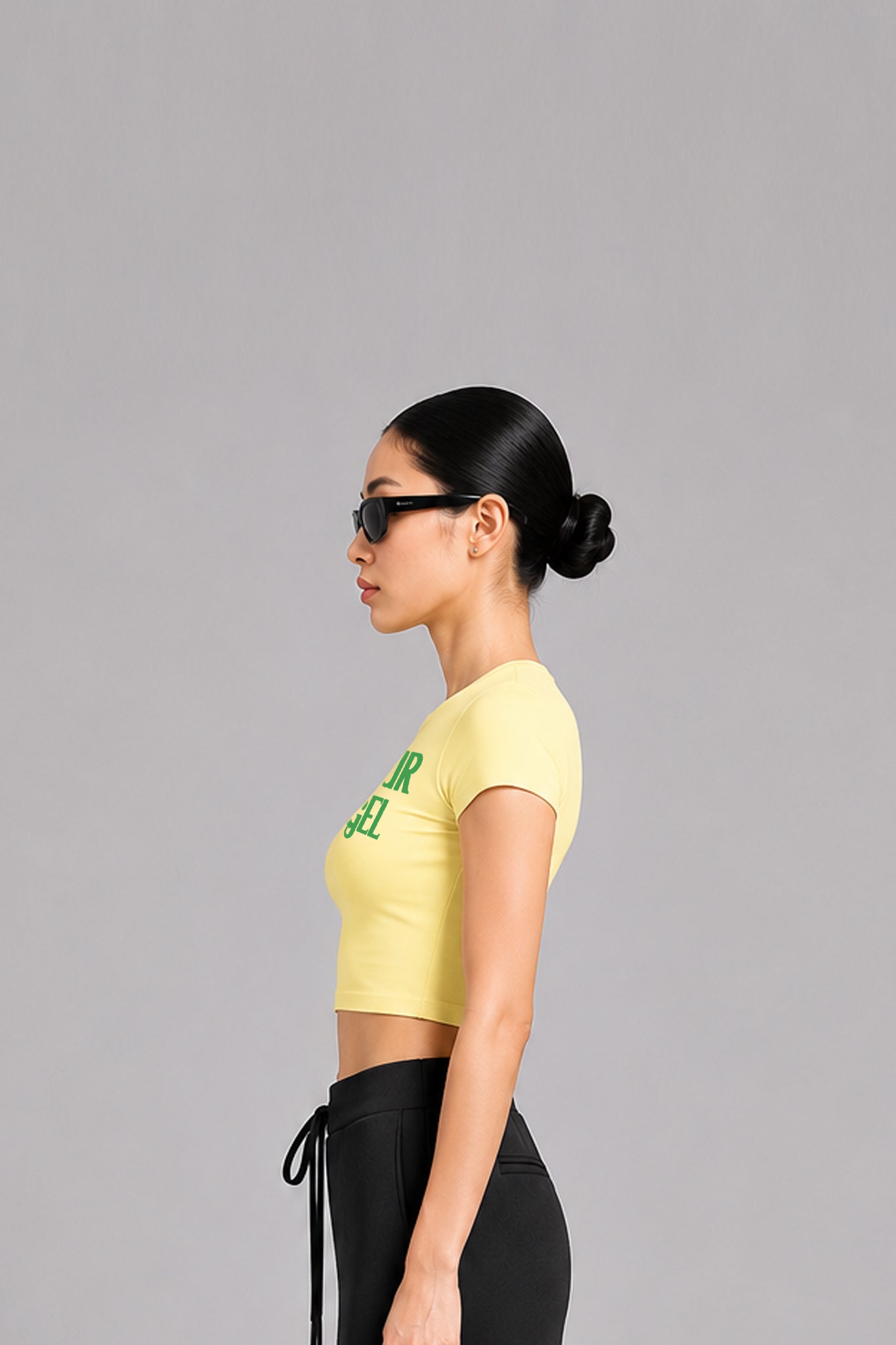 NOT YOUR ANGEL CHIBI TEE / YELLOW