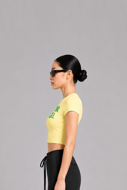 NOT YOUR ANGEL CHIBI TEE / YELLOW