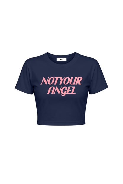 NOT YOUR ANGEL CHIBI TEE / NAVY