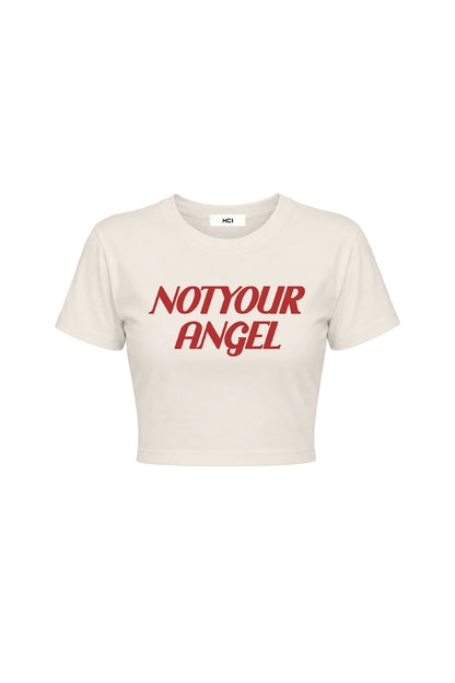 NOT YOUR ANGEL CHIBI TEE / LIGHT BEIGE
