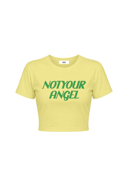 NOT YOUR ANGEL CHIBI TEE / YELLOW