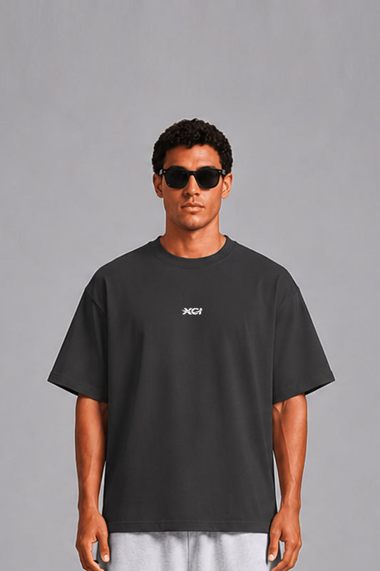 FEATHER LOGO EMBROIDERY TEE / SUMI