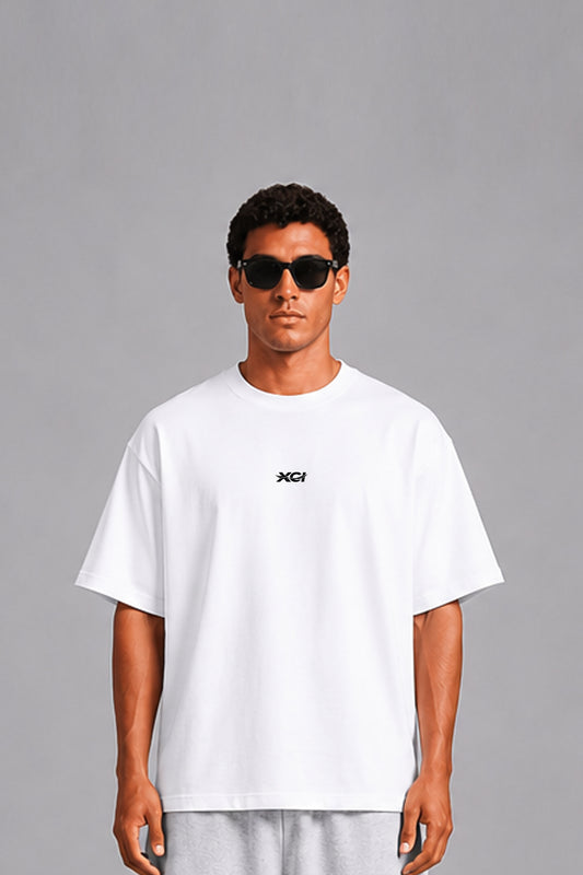 FEATHER LOGO EMBROIDERY TEE / WHITE