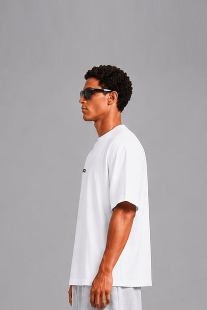 FEATHER LOGO EMBROIDERY TEE / WHITE