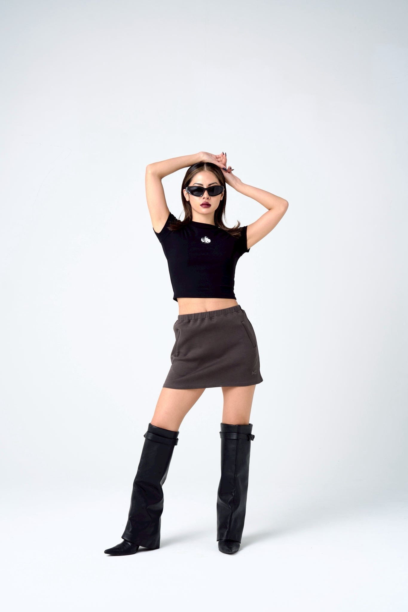 XCI POWERS LOGO T-SHIRT / BLACK