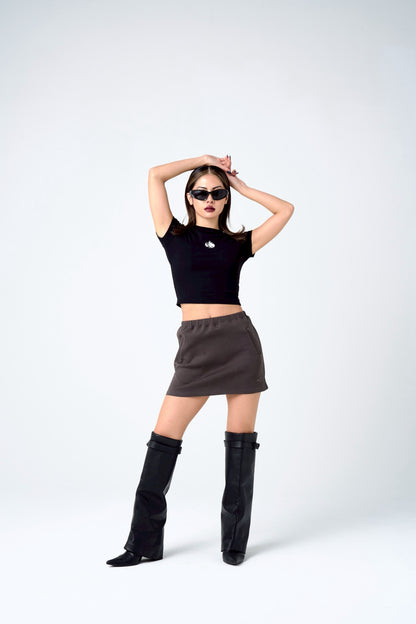 XCI POWERS LOGO T-SHIRT / BLACK