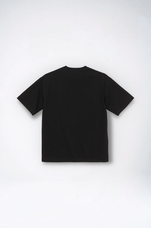 XCI LOGO OVERSIZE T-SHIRT / BLACK