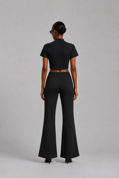 LOGO SET UP -LADIES- / BLACK