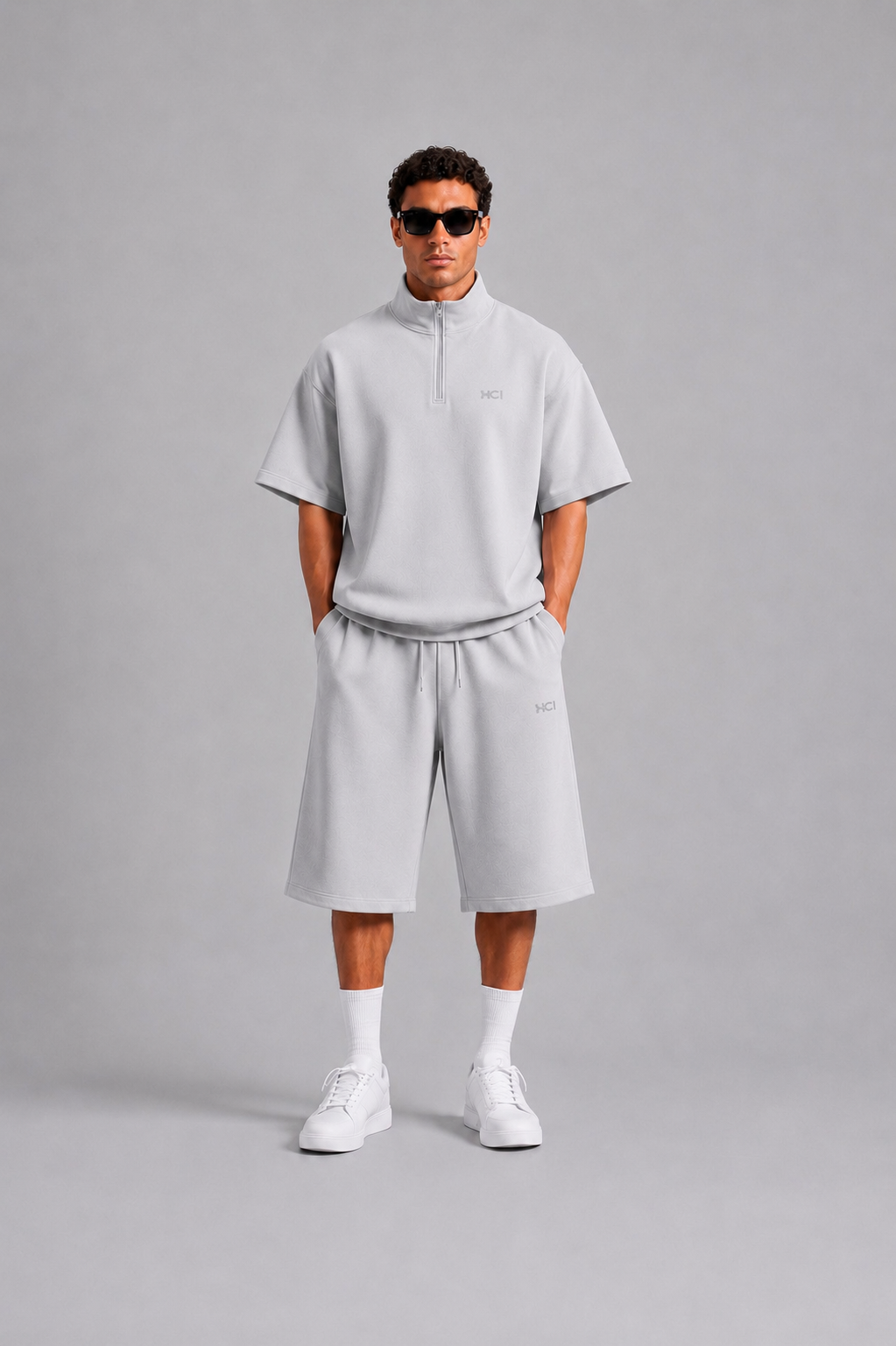 LOGO SET UP -MENS- / GRAY