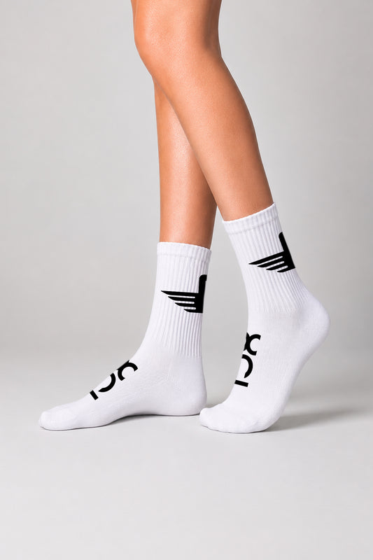 LOGO SOCKS / WHITE