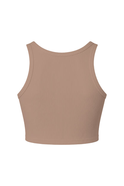LOGO TANK TOP / BROWN